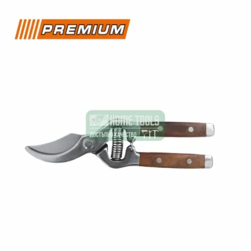 Ножица лозарска Premium 8" дървена дръжка
