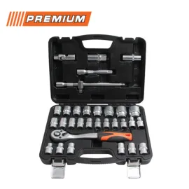 Комплект гедоре 1/2' 32 части Premium