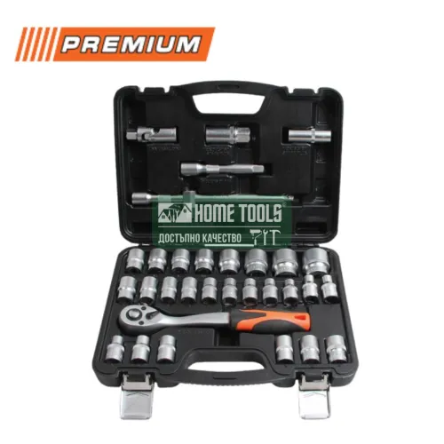 Комплект гедоре 1/2' 32 части Premium