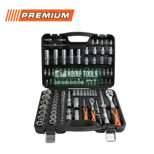 Комплект гедоре 1/2''-1/4'' 108 части Premium