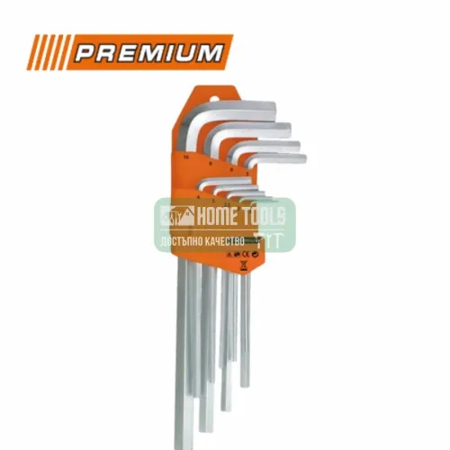 Шестограми дълги Premium 9 броя комплект