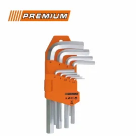 Шестограми 9 броя къси Premium