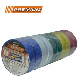 Изолирбанд 19 ММ Х 20 М 10 БР. 5 цвята Premium Изолирбанд 19 ММ Х 20 М 10 БР. 5 цвята Premium