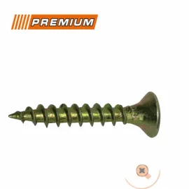 Винт дърво жълто поцинкован DIN7505 Premiumfix 6Х200ММ 100БР Винт дърво жълто поцинкован DIN7505 Premiumfix 6Х200ММ 100БР