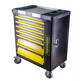 Количка с инструменти TOPMASTER, 7 чекмеджета, 182 броя инструменти
