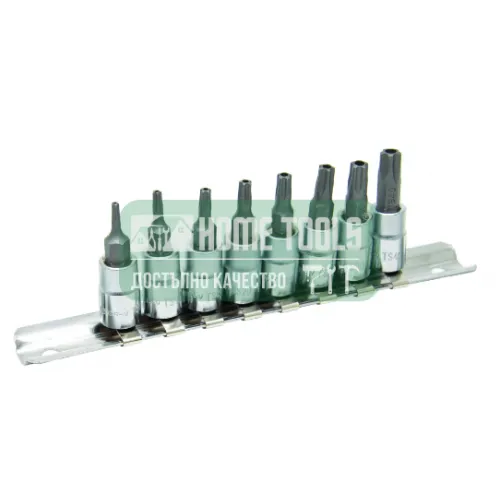 Комплект накрайници с вложки TopMaster, TS8-40, 1/4", 8 броя