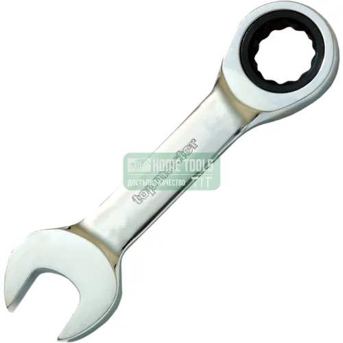 Ключ звездогаечен с тресчотка Stubby CR-V TMP Topmaster 17 mm