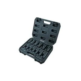 Ударни вложки, удължени Topmaster, 1/2" TMP, 10-32 мм, Cr-Mo, 15 бр.