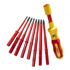 Изолирана динамометрична отвертка с накрайници Topmaster Изолирана динамометрична отвертка с накрайници Topmaster