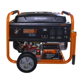 Бензинов монофазен генератор DAEWOO GD6500E, 5.5 kW, 25 л, ел. старт Бензинов монофазен генератор DAEWOO GD6500E, 5.5 kW, 25 л, ел. старт