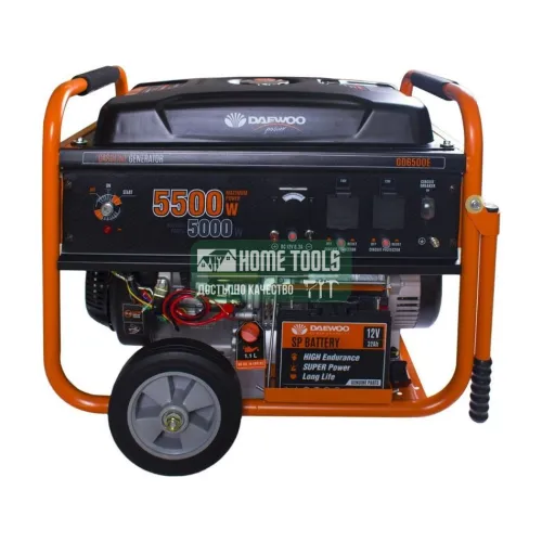 Бензинов монофазен генератор DAEWOO GD6500E, 5.5 kW, 25 л, ел. старт