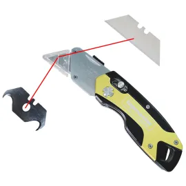 Макетен нож сгъваем с 4 резеца в комплект Topmaster / 158 мм /