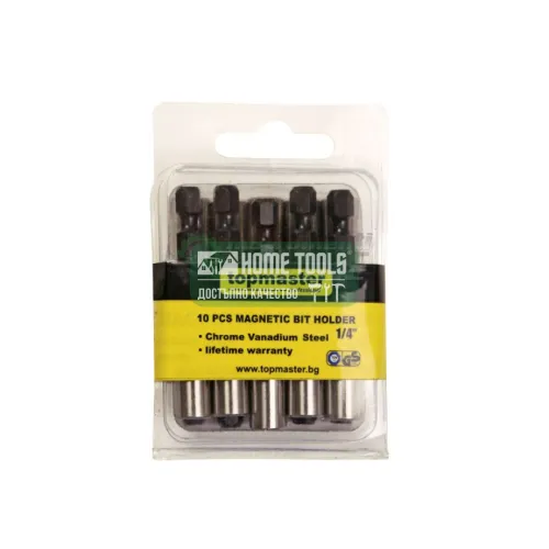 Удължение за накрайник TopMaster, 1/4", 60 мм, 10 броя, от CR-V