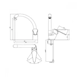 Едноръкохватков смесител за кухня Makena Лорена Едноръкохватков смесител за кухня Makena Лорена