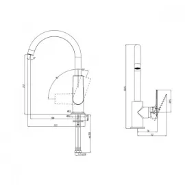 Едноръкохватков смесител за кухня Makena Моника Едноръкохватков смесител за кухня Makena Моника