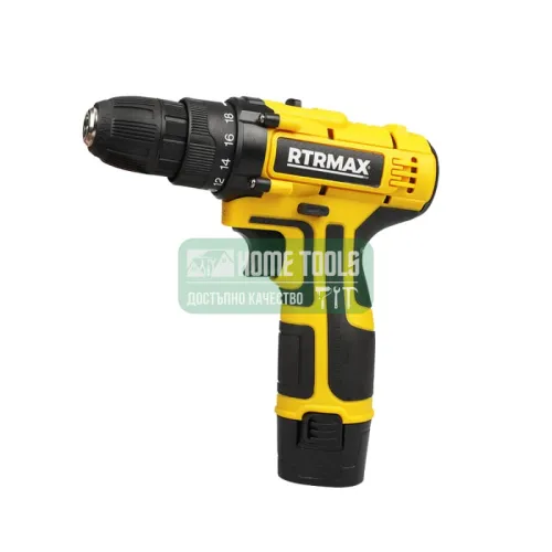 Акумулаторен винтоверт RTR MAX 44565, 12 V, 22 Nm, с 2 батерия 1.5 Ah, зарядно и куфар Акумулаторен винтоверт RTR MAX 44565, 12 V, 22 Nm, с 2 батерия 1.5 Ah, зарядно и куфар