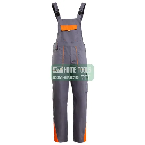 Работен полугащеризон PRISMA SUMMER GREY/ORANGE