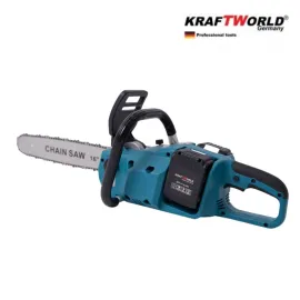 Немска Резачка за Дърва KraftWorld 2х 36V 8Ah, акумулаторен верижен трион с двойна батерия Немска Резачка за Дърва KraftWorld 2х 36V 8Ah, акумулаторен верижен трион с двойна батерия