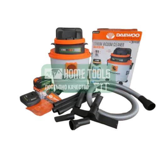 Акумулаторна прахосмукачка за сухо и мокро почистване 20V 15 L DAEWOO DALVC18-15 L 
