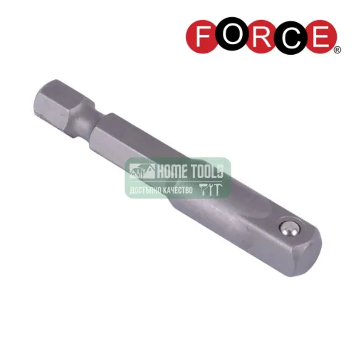 Адаптор Force 8092250, 1/4''Hex x 1/4''Sq, 50 мм