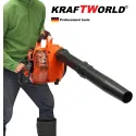 Немска Бензинова духалка за листа KraftWorld 3-в-1 издухване,събиране,смилане / Бензинов Листосъбрач с торба