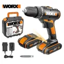 Акумулаторна бормашина WORX WX101.1, 20 V, 0-500/0-1450 rpm, 30 Nm