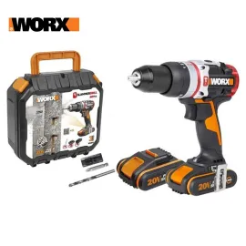 Акумулаторна ударна бормашина WORX SLAMMER WX-JCR, 20 V, 2 X 2 Ah, 50 Nm Акумулаторна ударна бормашина WORX SLAMMER WX-JCR, 20 V, 2 X 2 Ah, 50 Nm