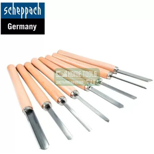 Комплект стругарски длета Scheppach 7902301601, 120 мм, 8 бр.