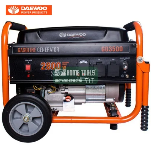 Бензинов монофазен генератор DAEWOO GD3500 /ръчен старт, 2.5/2.8 kW, 15 l/