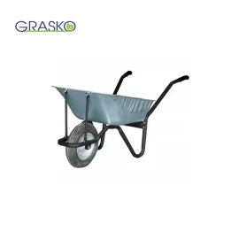Ръчна количка GRASKO GR55200, 80 л, с плътно гумено колело Ръчна количка GRASKO GR55200, 80 л, с плътно гумено колело