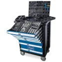 Количка за инструменти Scheppach TW1000, 263 части, 450 кг, 770х460х970 мм