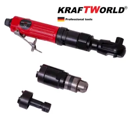 Немски Пневматичен многофункционален инструмент 3 в 1 KraftWOrld - Тресчотка, Бормашина, Шлифовалка 1/2''