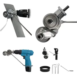 Немски Акумулаторен Ударен Винтоверт KraftWorld XR + Приставка за Рязане на Метал