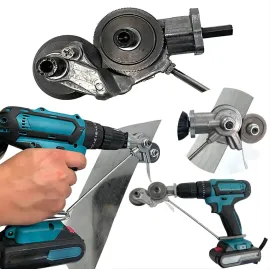 Немски Акумулаторен Ударен Винтоверт KraftWorld XR + Приставка за Рязане на Метал