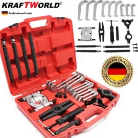 Немски Комплект хидравлични скоби и сепаратор за лагери KraftWorld 10 тона