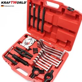 Немски Комплект хидравлични скоби и сепаратор за лагери KraftWorld 10 тона