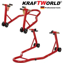 Комплект Немски Стойки за Мотор KraftWorld Предна и Задна Стойка за Мотоциклет