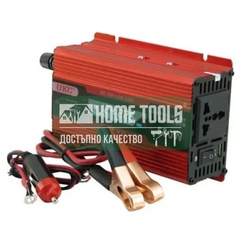 Инвертор на напрежение UKC KC-500D, 24V - 220V, 500W, LCD дисплей