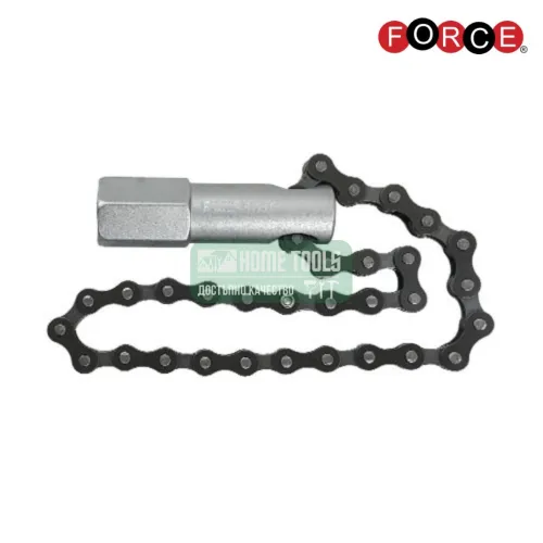 Вложка за маслен филтър 1/2" Force с верига 120 мм / 61901