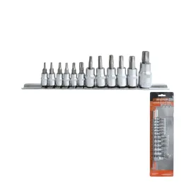 Комплект вложки Premium, TORX, 1/4"-1/2''-3/8'', 12 бр Комплект вложки Premium, TORX, 1/4"-1/2''-3/8'', 12 бр