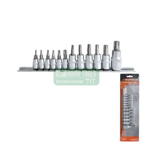 Комплект вложки Premium, TORX, 1/4"-1/2''-3/8'', 12 бр