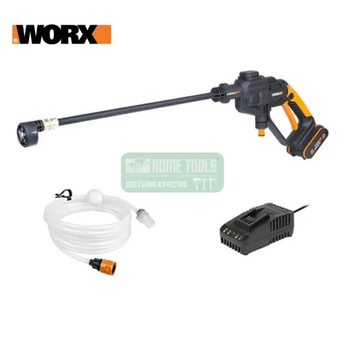 Акумулаторна водоструйка WORX WG620E, 20 V, 120 л/ч, 22 бара, с батерия и зарядно