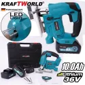 Немско Акумулаторно Зеге KraftWorld Germany, 36 V, 23 мм, 2 бр батерия 10A и зарядно