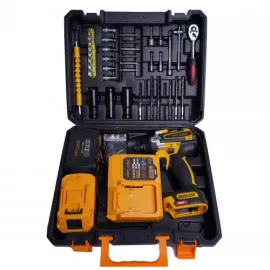 Немски Акумулаторен Ударен Гайковерт KraftWorld безчетков 36V, 8A + 35 Части Бонус