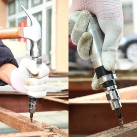 Отвертка ударна KraftWorld в метална кутия 13части