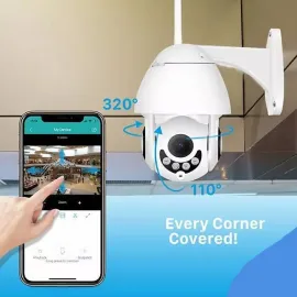 Безжична водоустойчива WIFI Full HD IP - камера NVR PTZ външна въртяща 2MP Безжична водоустойчива WIFI Full HD IP - камера NVR PTZ външна въртяща 2MP