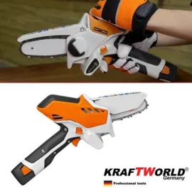 Акумулаторна мини резачка за клони, KraftWorld K31419, 36V, 8aH