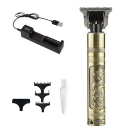 Професионална машинка за подстригване и оформяне с акумулаторна батерия и ретро дизайн Професионална машинка за подстригване и оформяне с акумулаторна батерия и ретро дизайн