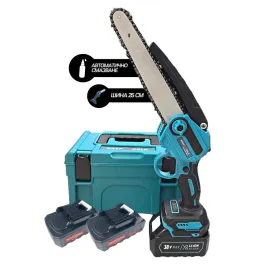 Акумулаторен трион с автоматично омасляване на веригата, KraftWorld 38V, 10 Ah, 25см Акумулаторен трион с автоматично омасляване на веригата, KraftWorld 38V, 10 Ah, 25см