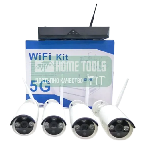 5G Видеонаблюдение с 4 камери, WiFi Kit
